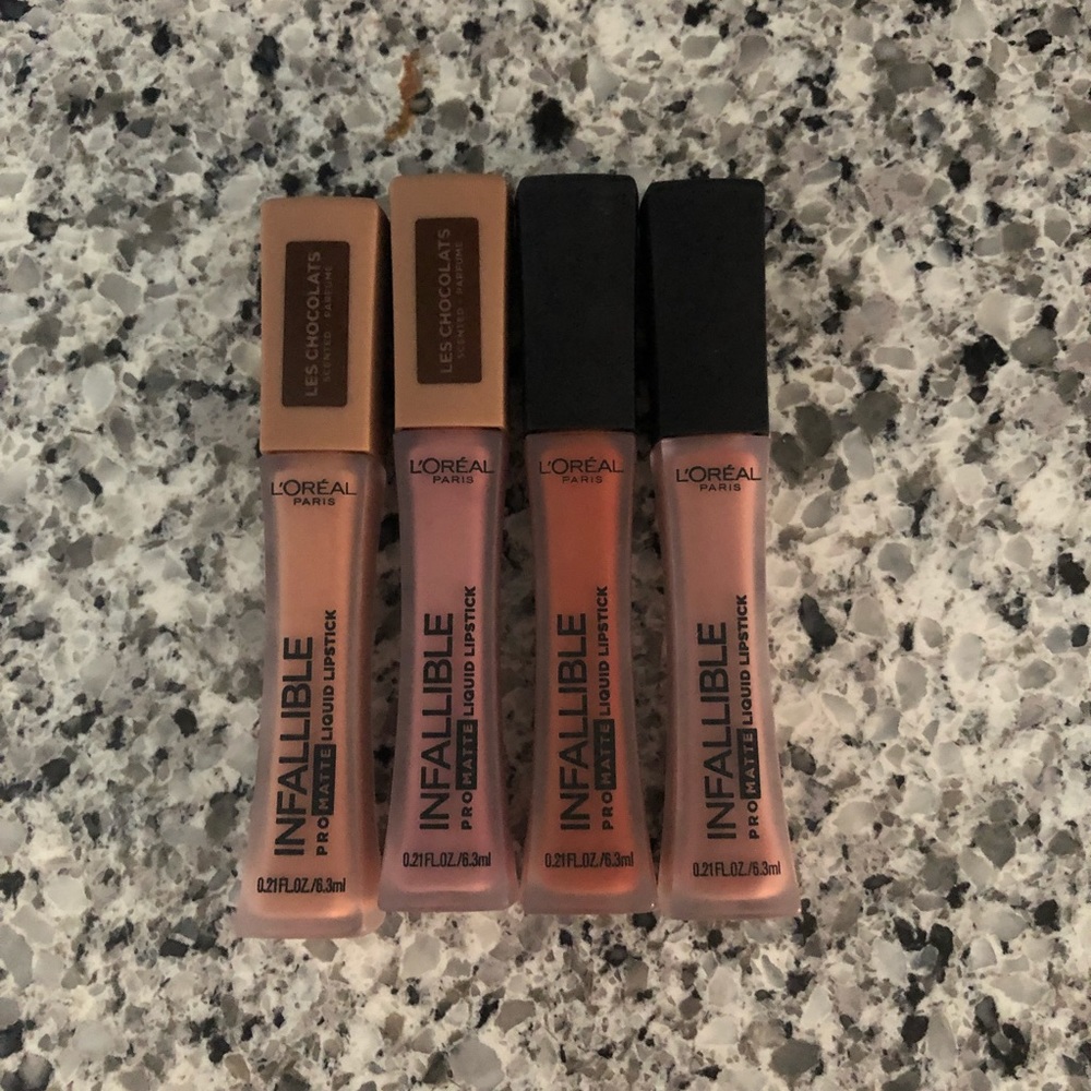 ❌SOLD❌4 L’Oreal Liquid lipsticks